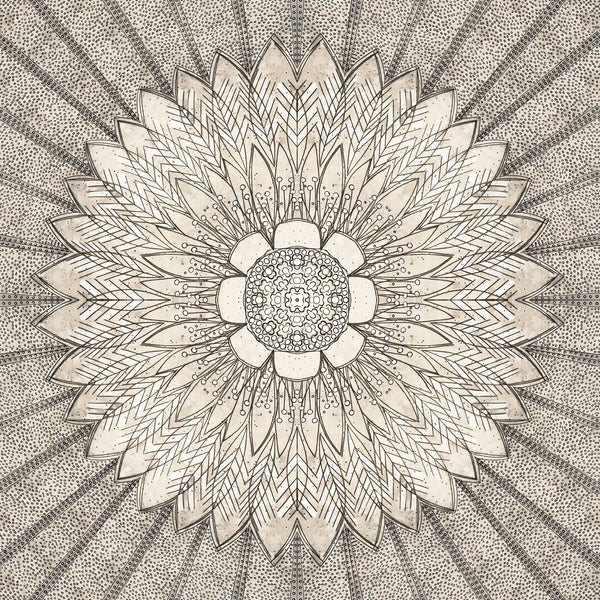 Sunflower Radiance Matte Wallpaper Natural