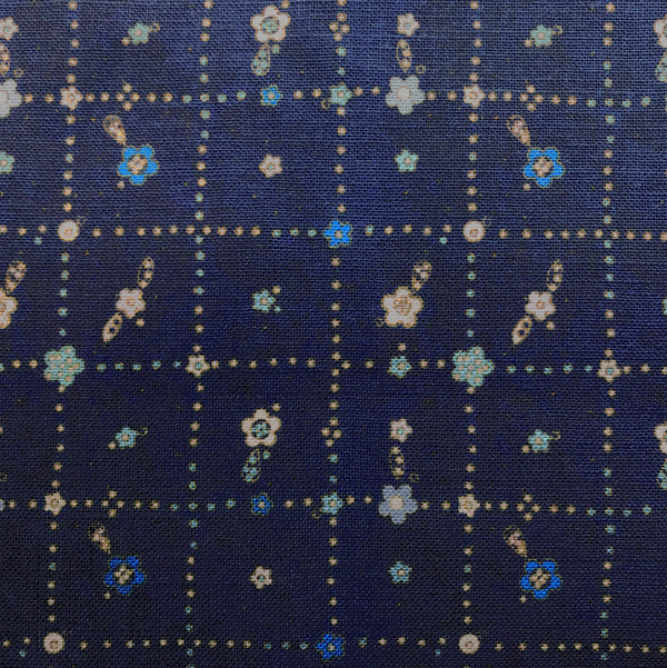 Sweet Garden Linen - Cobalt