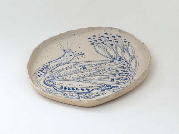 Delphine Blue Bird tray