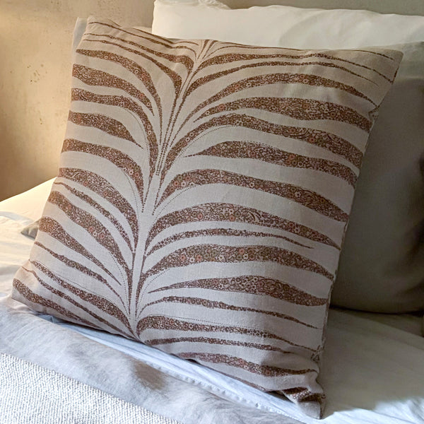 Garden Zebra Pillow 20"x20" Moss & Mallow