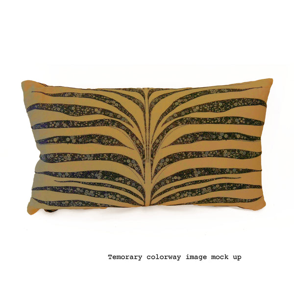 Garden Zebra Pillow 24"x14" Color Tiger