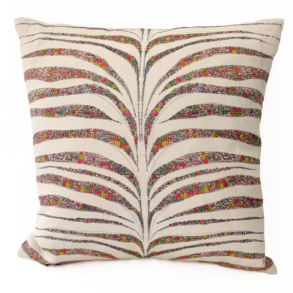 Garden Zebra Pillow 20"x20" Tutti Frutti