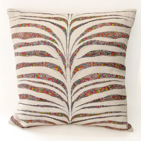 Garden Zebra Pillow 20"x20" Tutti Frutti