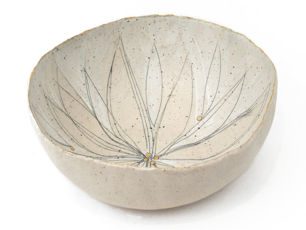 Gathering Bowl Medium With Gold 341-G