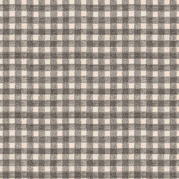 Dot Gingham Matte Wallpaper Natural/Black