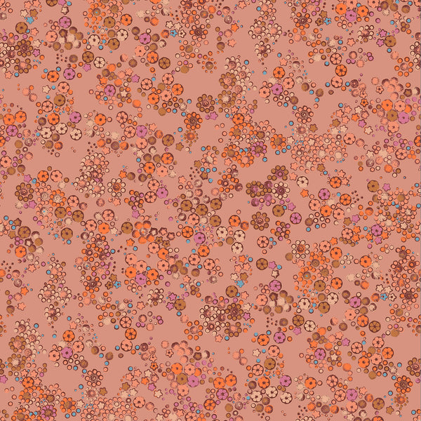 Field Flower Matte Wallpaper – Rosewood