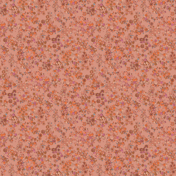 Field Flower Matte Wallpaper – Rosewood