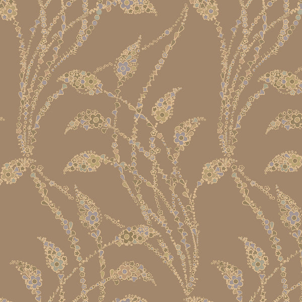 Flora Flow Matte Wallpaper – Nut