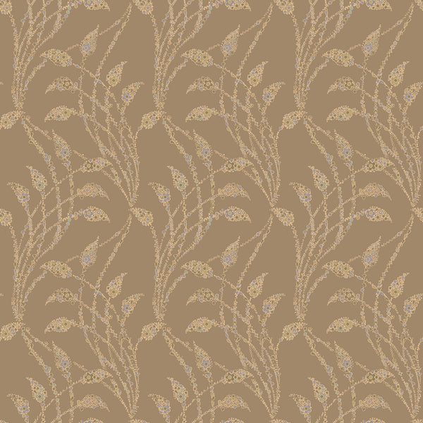 Flora Flow Matte Wallpaper – Nut