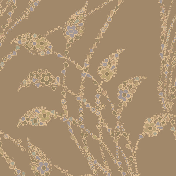 Flora Flow Matte Wallpaper – Nut