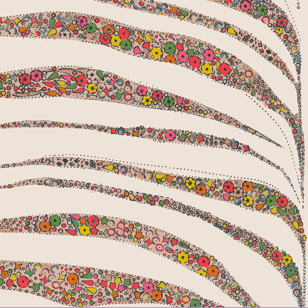 Garden Zebra Matte Wallpaper – Tutti Frutti