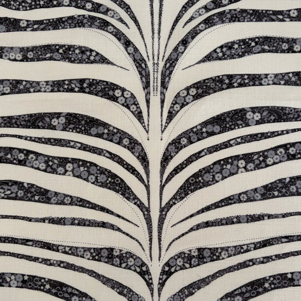 Garden Zebra Linen- White/Black