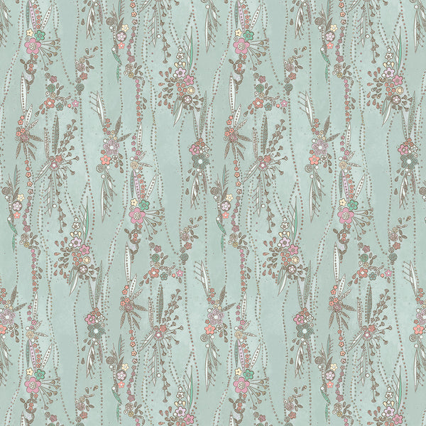 Garden Grow Matte Wallpaper Celadon