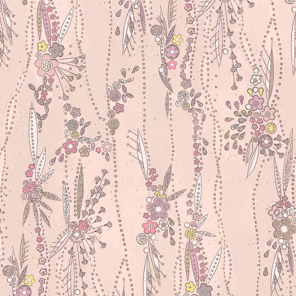 Garden Grow Matte Wallpaper Bisque