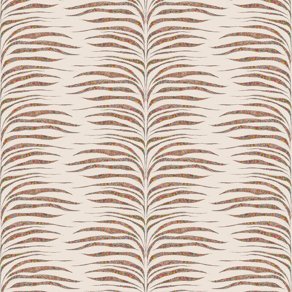 Garden Zebra Matte Wallpaper – Tutti Frutti