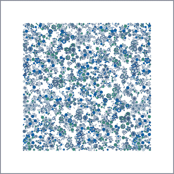 Little Garden 18"x18" Pillow China Blue