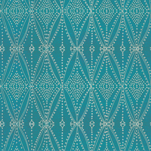 Seed Diamond Matte Wallpaper – Peacock