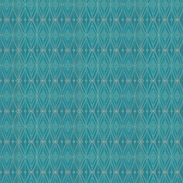Seed Diamond Matte Wallpaper – Peacock