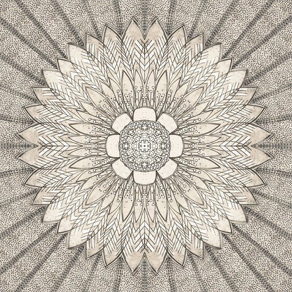 Sunflower Radiance Matte Wallpaper - Natural
