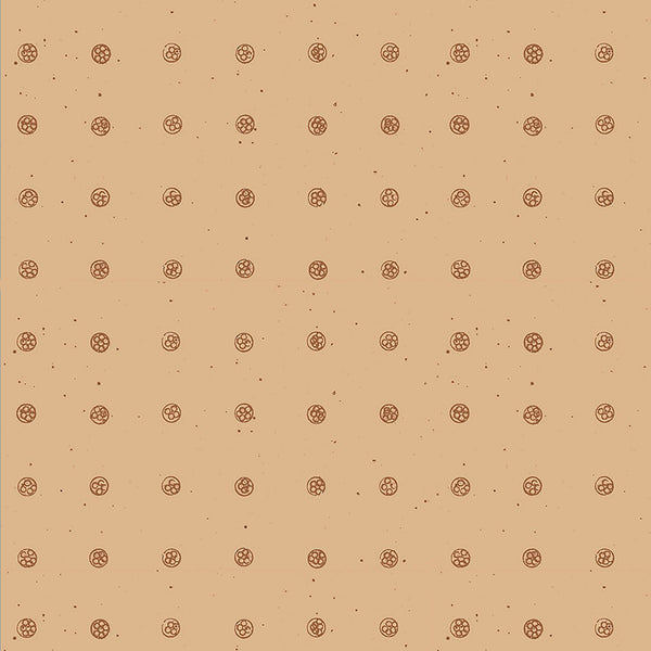 Peg Dot Matte Wallpaper – Caramel