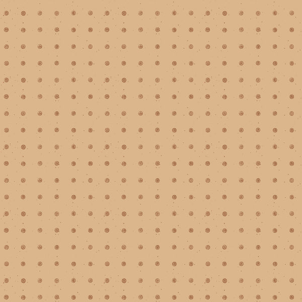 Peg Dot Matte Wallpaper – Caramel