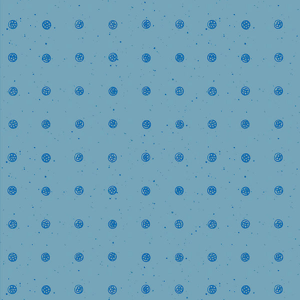 Peg Dot Matte Wallpaper – Cerulean