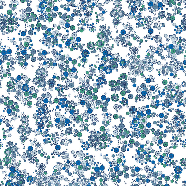 Field Flower Linen - China Blue