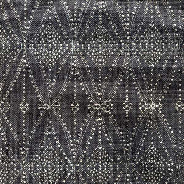 Seed Diamond Linen- Indigo