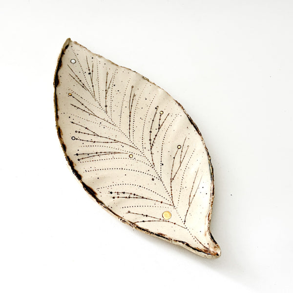 New Leaf- with gold