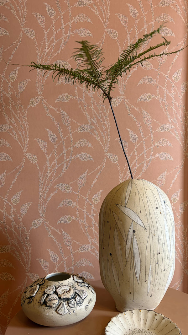 Flora Flow Matte Wallpaper – Cameo