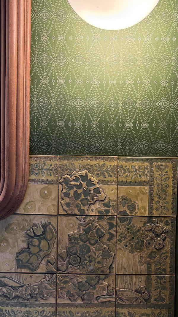 Seed Diamond Matte Wallpaper – Moss