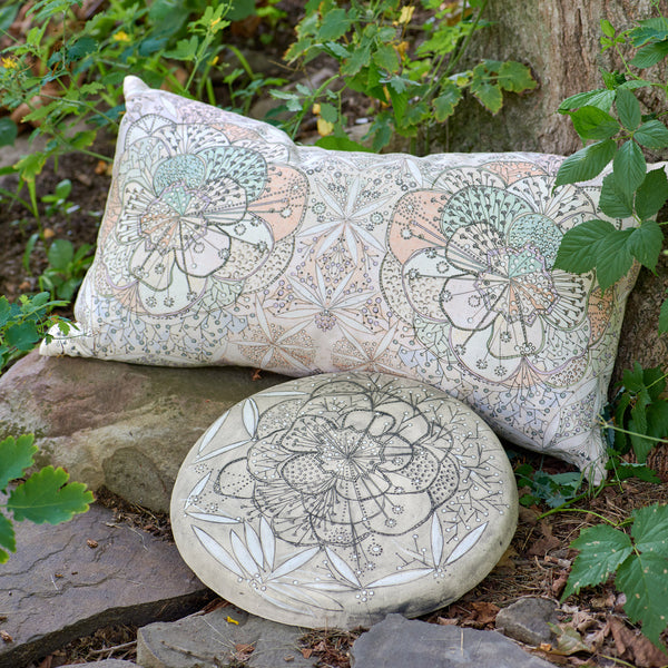 Bloomful Journey Linen - Wisteria/Celadon