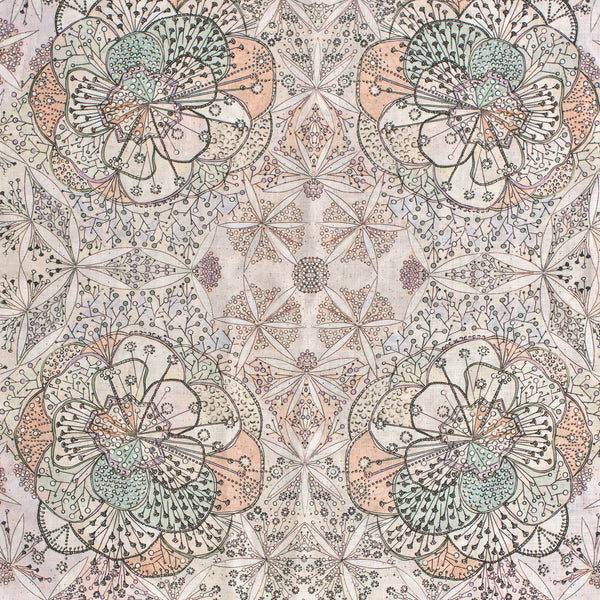 Bloomful Journey Linen - Wisteria/Celadon