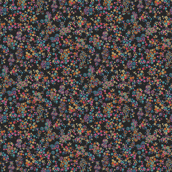 Field Flower Matte Wallpaper – Black Jewel
