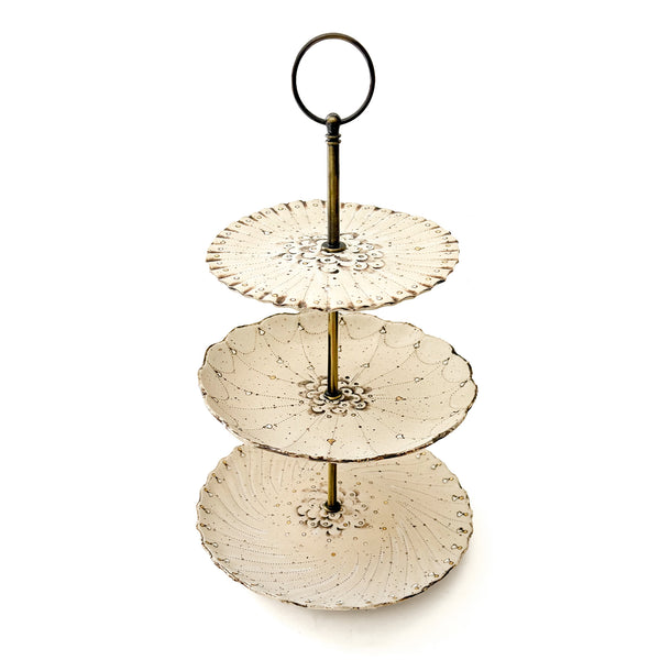 Scalloped  Cake Stand