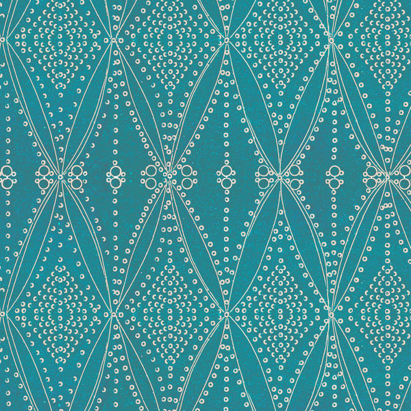 Seed Diamond Matte Wallpaper – Peacock
