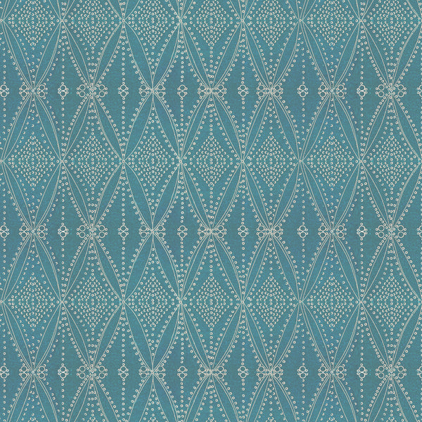 Seed Diamond Linen-Cerulean