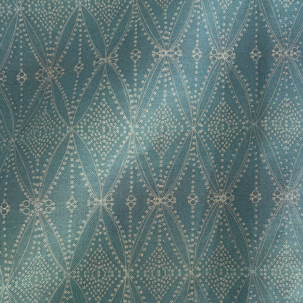 Seed Diamond Linen-Cerulean