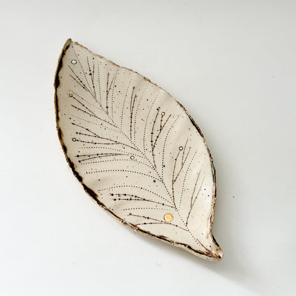 New Leaf- with gold
