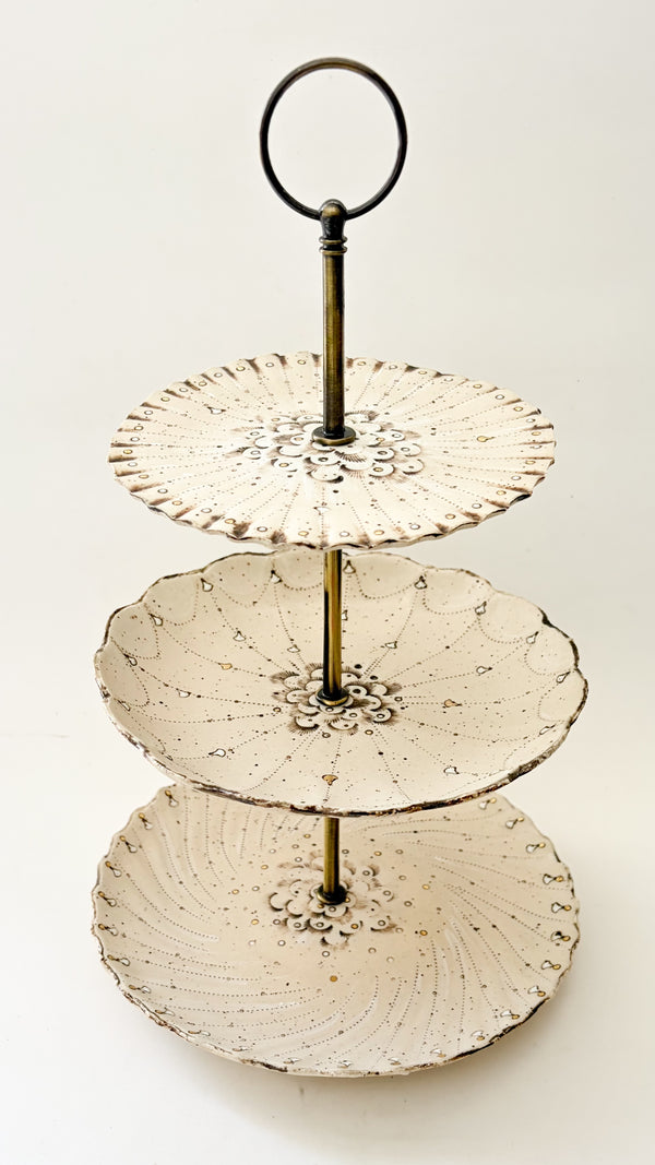 Scalloped  Cake Stand