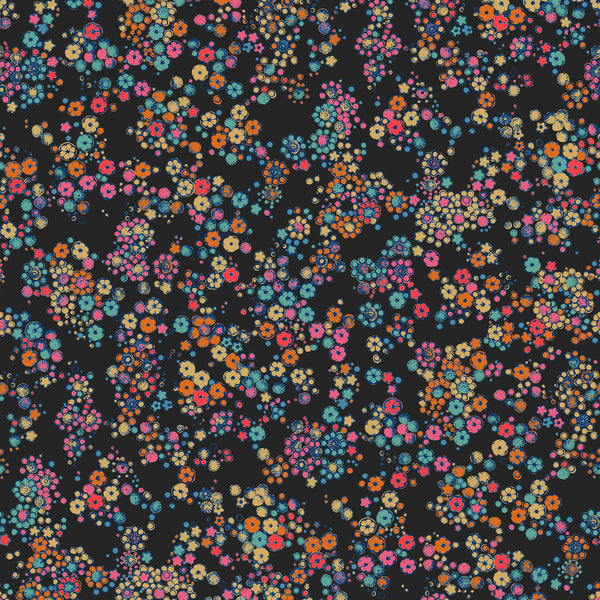 Field Flower Matte Wallpaper – Black Jewel