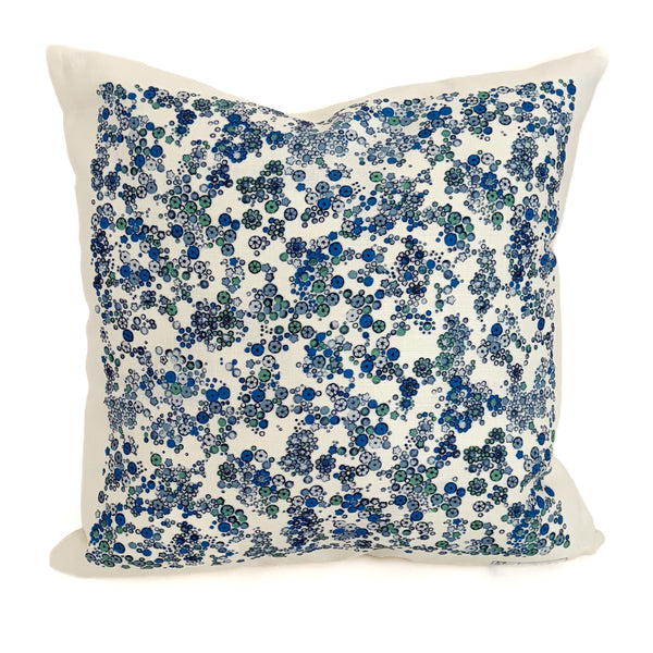 Little Garden 18"x18" Pillow China Blue