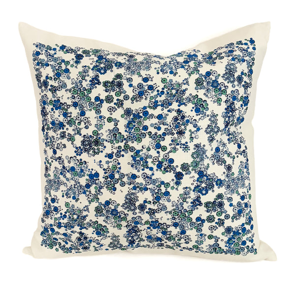 Little Garden 18"x18" Pillow China Blue