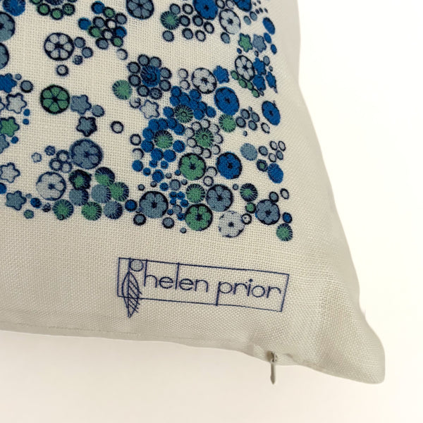 Little Garden 18"x18" Pillow China Blue