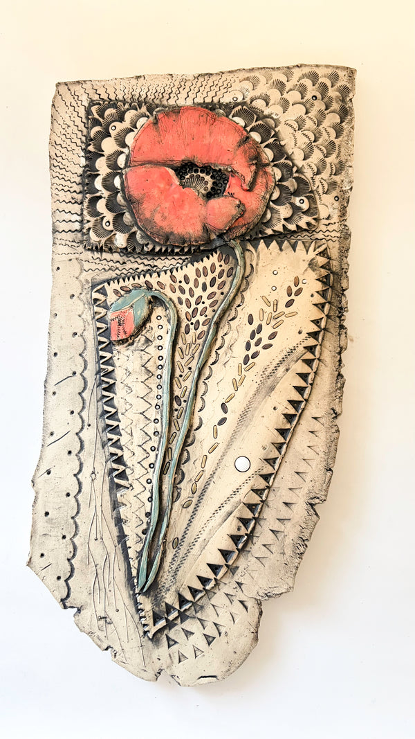 Red Poppy Wall Piece