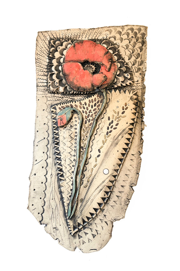 Red Poppy Wall Piece