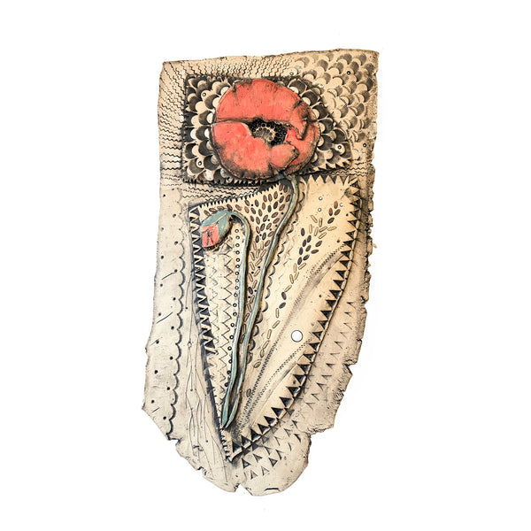 Red Poppy Wall Piece