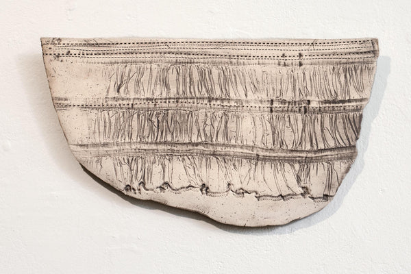 Ruffle Ceramic Wall Piece