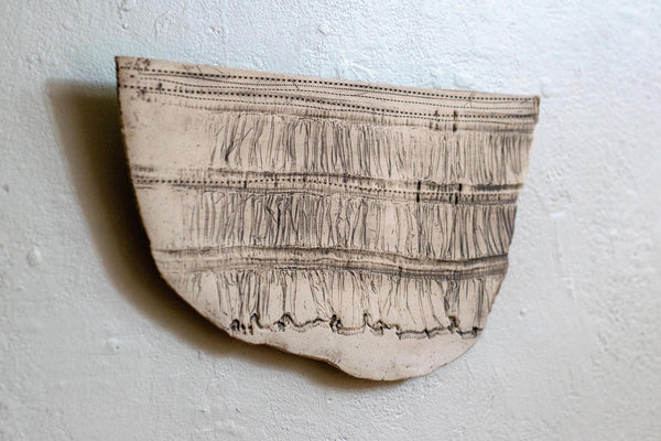 Ruffle Ceramic Wall Piece