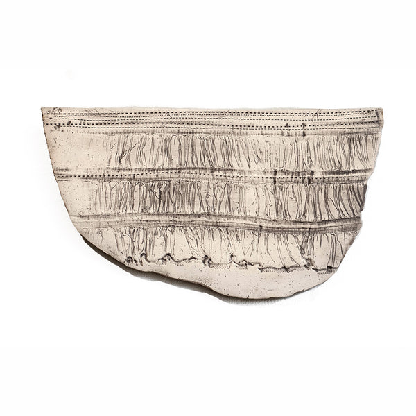 Ruffle Ceramic Wall Piece